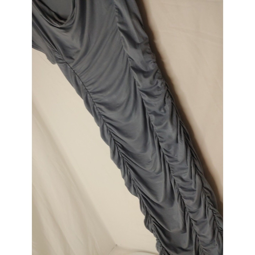 VENUE Grey Ruched Scoop Neck Dress, Sz XS Comfort Knee Length Dress - Picture 4 of 8